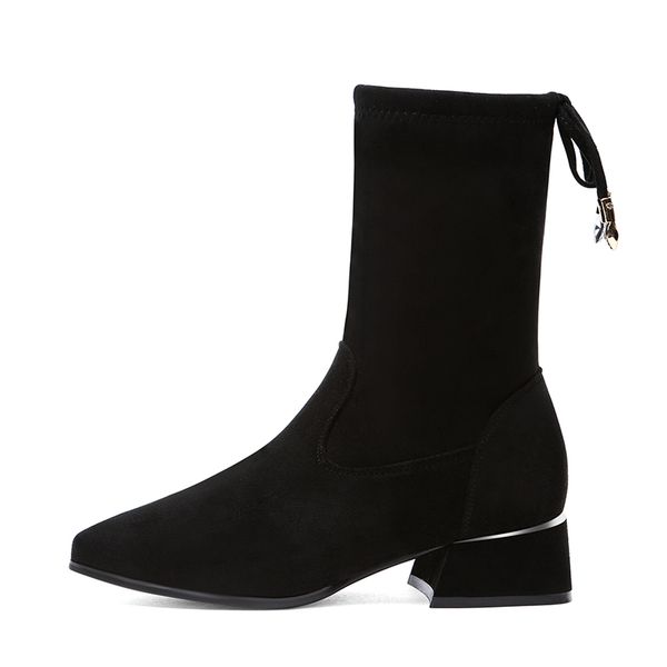 boots fashion women short mid-calf plush winter thick heel shoes woman flock solid color 3-22, Black
boots fashion women short mid-calf plush winter thick heel shoes woman flock solid color 3-22, Black