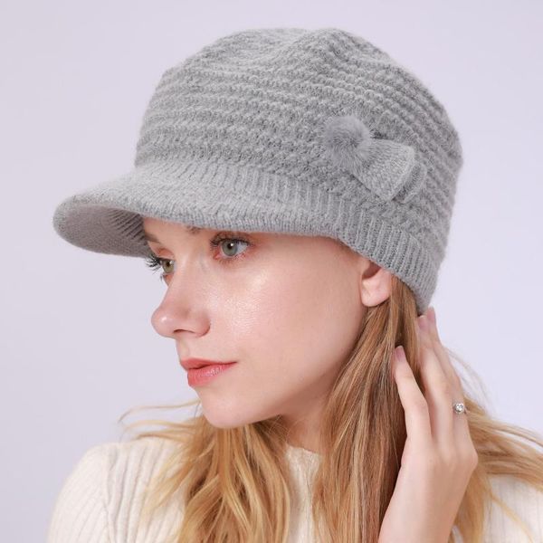 2020 new women lady winter warm casual caps female beautiful knitted hat plus velvet warm wool cap beret hair accessories, Blue;gray
2020 new women lady winter warm casual caps female beautiful knitted hat plus velvet warm wool cap beret hair accessories, Blue;gray