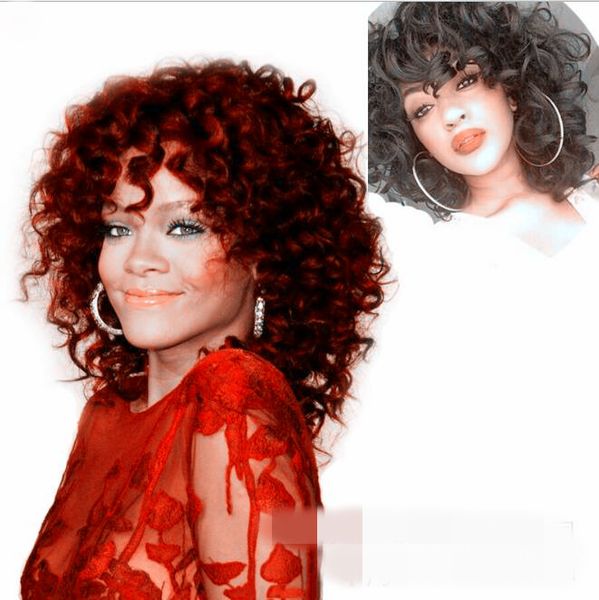 african chemical fiber headgear ladies fashion small curly wig european and american explosive wig, Black
african chemical fiber headgear ladies fashion small curly wig european and american explosive wig, Black