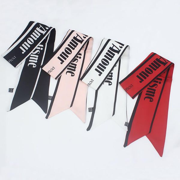 6x100cm 2020 new simple letter neck twill scarf for women bag handle ribbon tie scarf korean hairbands neckerchief girls gift, Blue;gray
6x100cm 2020 new simple letter neck twill scarf for women bag handle ribbon tie scarf korean hairbands neckerchief girls gift, Blue;gray