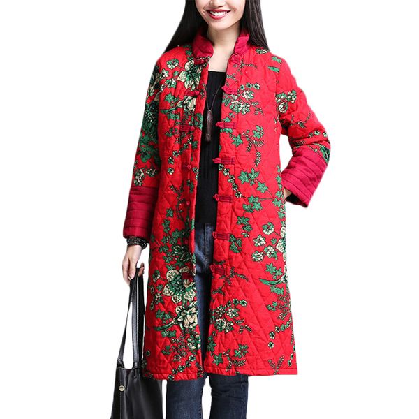women's down & parkas winter national wind warm cotton jacket women loose print clothing plus size long casual overcoat 4xl f965, Black
women's down & parkas winter national wind warm cotton jacket women loose print clothing plus size long casual overcoat 4xl f965, Black