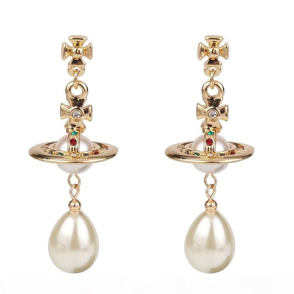 ear drops планета золото серебро кисточкой мотаться имитационные pearl beads серьги крест сатурн мотаться серьги девушки женщин, Silver 
ear drops планета золото серебро кисточкой мотаться имитационные pearl beads серьги крест сатурн мотаться серьги девушки женщин, Silver