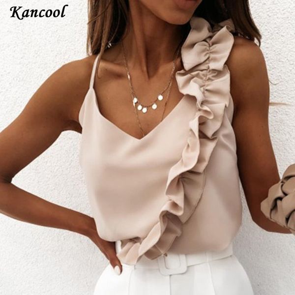 kancool 2020 летняя женщины sexy v шеи рябить блузка рубашки лето backless вскользь верхние части рукавов офиса дамы блузки, White
kancool 2020 летняя женщины sexy v шеи рябить блузка рубашки лето backless вскользь верхние части рукавов офиса дамы блузки, White