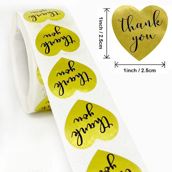 500 labels stickers heart shape gold thank you stickers seal labels for christmas business packaging sticker kraft stationery
500 labels stickers heart shape gold thank you stickers seal labels for christmas business packaging sticker kraft stationery