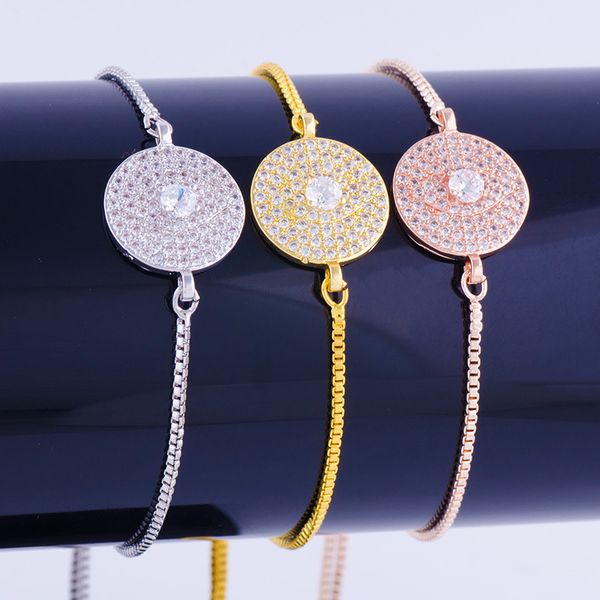 new jewelry shining zircon evil eye bracelet charms wholesale copper micro pave square chain women's bracelets & bangles bijoux, Golden;silver
new jewelry shining zircon evil eye bracelet charms wholesale copper micro pave square chain women's bracelets & bangles bijoux, Golden;silver
