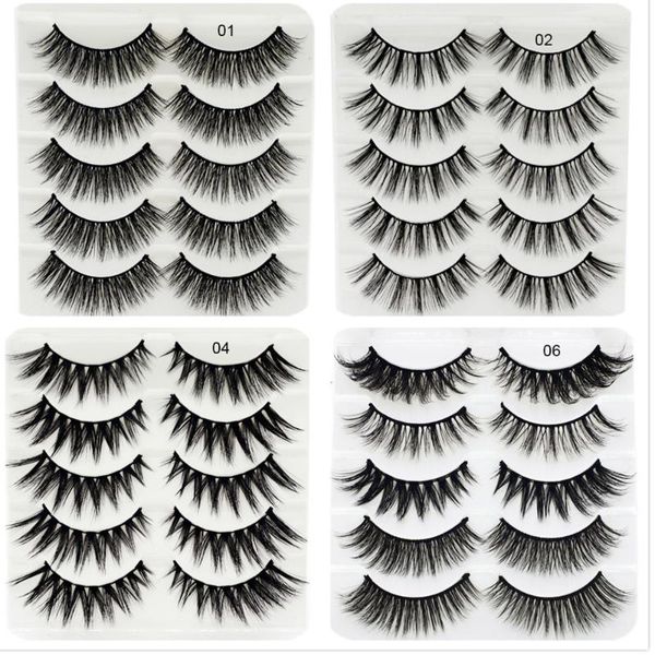 false eyelashes 5 pairs 3d faux mink hair wispies long cross curl lashes handmade multilayer eye makeup tools extension
false eyelashes 5 pairs 3d faux mink hair wispies long cross curl lashes handmade multilayer eye makeup tools extension