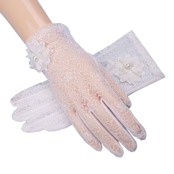 women lace gloves sun protection elegant driving gloves no-slip fabric touch screen mittens female outdoor breathable guantes, Blue;gray
women lace gloves sun protection elegant driving gloves no-slip fabric touch screen mittens female outdoor breathable guantes, Blue;gray