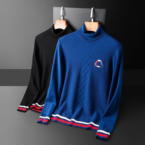 2020 winter men's thick sweater turtleneck slim embroidered woolen sweater youth knitwear casual base shirt trend size -5xl, White;black
2020 winter men's thick sweater turtleneck slim embroidered woolen sweater youth knitwear casual base shirt trend size -5xl, White;black