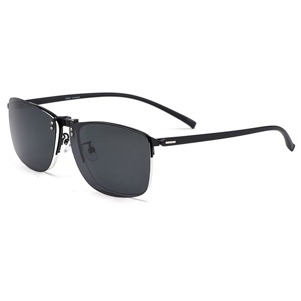 ultralight gmei optical men square titanium alloy semi-rimless glasses frame polarized clip on sunglasses s9341 ch01, Blue
ultralight gmei optical men square titanium alloy semi-rimless glasses frame polarized clip on sunglasses s9341 ch01, Blue