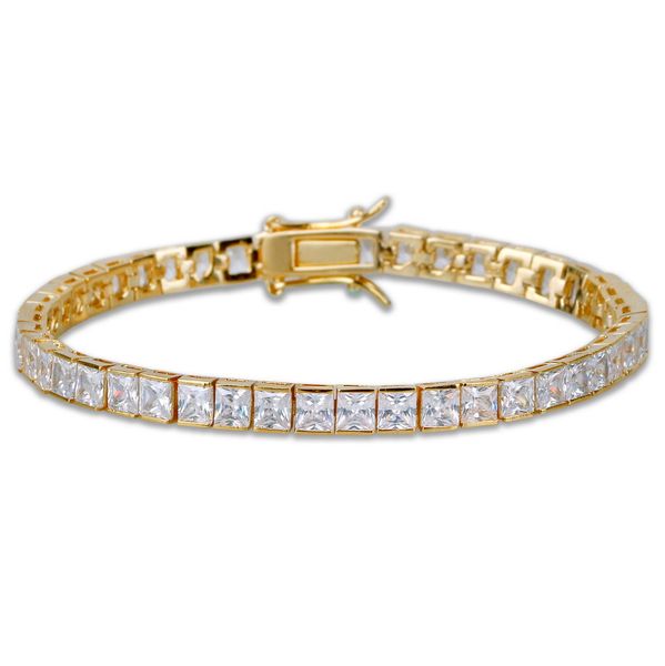 hip-hop single row square zircon inlaid 6mm men's bracelet color gold and silver, Black
hip-hop single row square zircon inlaid 6mm men's bracelet color gold and silver, Black