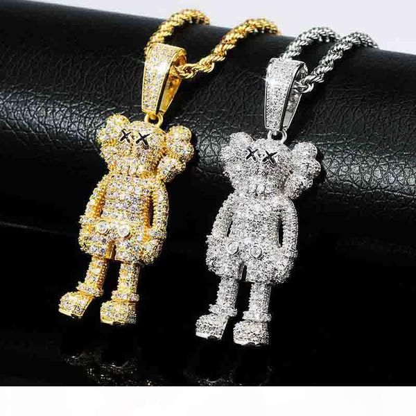 cartoon doll pendant full zircon hip-hop necklace jewelry bling iced out golden silver necklace new hot 
cartoon doll pendant full zircon hip-hop necklace jewelry bling iced out golden silver necklace new hot
