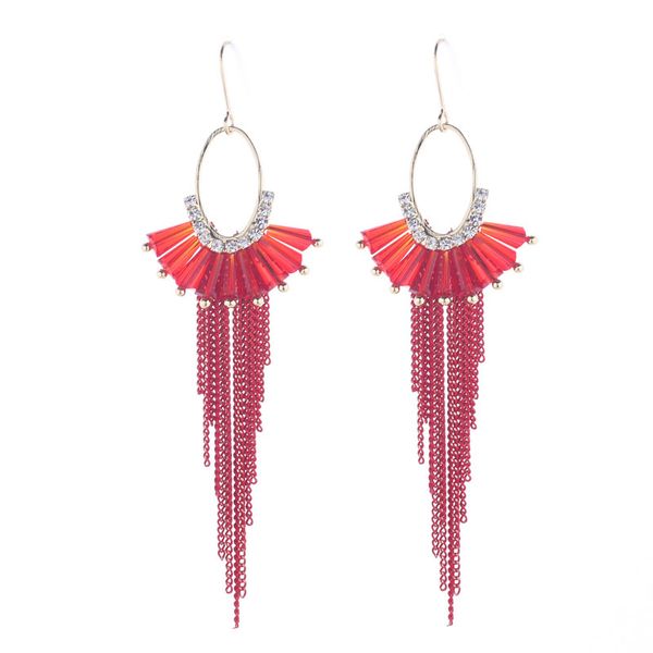 dangle & chandelier long earrings for women korean fashion metal chain tassel earring dress ear jewelry red blue green pink crystal gift, Silver
dangle & chandelier long earrings for women korean fashion metal chain tassel earring dress ear jewelry red blue green pink crystal gift, Silver