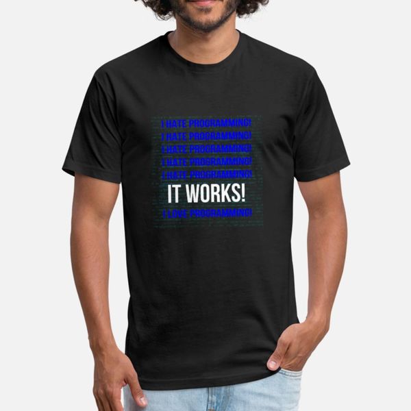 i hate programming it works i love programming t shirt men designs tee shirt size s-3xl male sunlight funny casual summer pattern shirt
i hate programming it works i love programming t shirt men designs tee shirt size s-3xl male sunlight funny casual summer pattern shirt