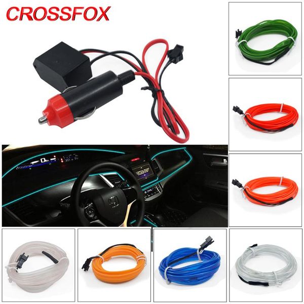 crossfox 3m car interior lighting led strip flexible neon light auto garland el wire rope decorative lamp ambient lights diy
crossfox 3m car interior lighting led strip flexible neon light auto garland el wire rope decorative lamp ambient lights diy