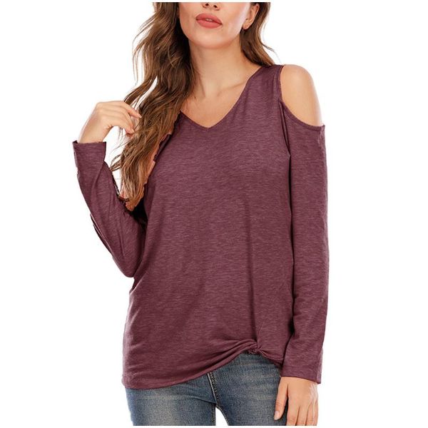 women's t-shirt 2021 autumn fashion women casual solid t-shirts ladies strapless bandage long sleeve v-neck pullover #3, White
women's t-shirt 2021 autumn fashion women casual solid t-shirts ladies strapless bandage long sleeve v-neck pullover #3, White