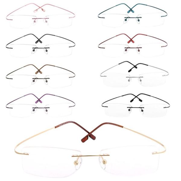 fashion metal rimless eye glasses eyeglasses frame spectacle frames eyewear accessories, Black
fashion metal rimless eye glasses eyeglasses frame spectacle frames eyewear accessories, Black