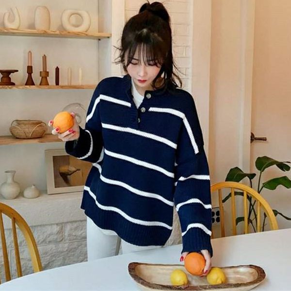 women's sweaters fmfssom autumn winter casual fashionable wild ladies buttons knitted pullovers striped, White;black
women's sweaters fmfssom autumn winter casual fashionable wild ladies buttons knitted pullovers striped, White;black