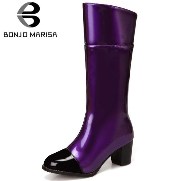 bonjomarisa elegant ladies patchwork boots fashion metallic mid-calf boots women autumn brand high heels shoes woman, Black
bonjomarisa elegant ladies patchwork boots fashion metallic mid-calf boots women autumn brand high heels shoes woman, Black