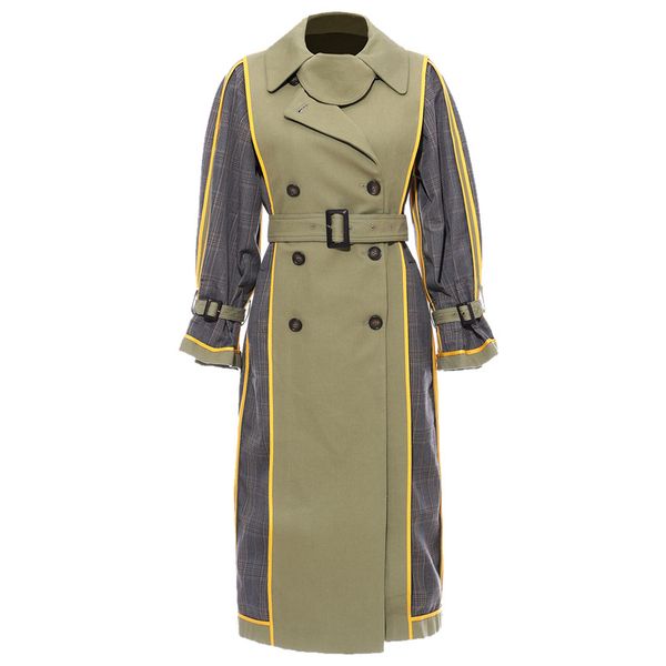 women's trench coats autumn windbreaker for women long sleeve lapel collar high waist sashes hit color coat female fashion by103, Tan;black
women's trench coats autumn windbreaker for women long sleeve lapel collar high waist sashes hit color coat female fashion by103, Tan;black