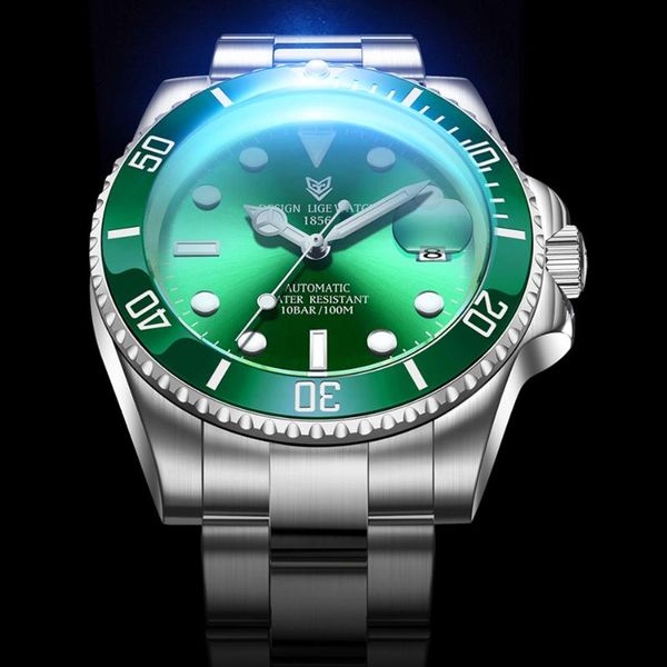 lige green water ghost design men watches automatic watch men all steel waterproof business mechanical watch+box, Slivery;brown
lige green water ghost design men watches automatic watch men all steel waterproof business mechanical watch+box, Slivery;brown