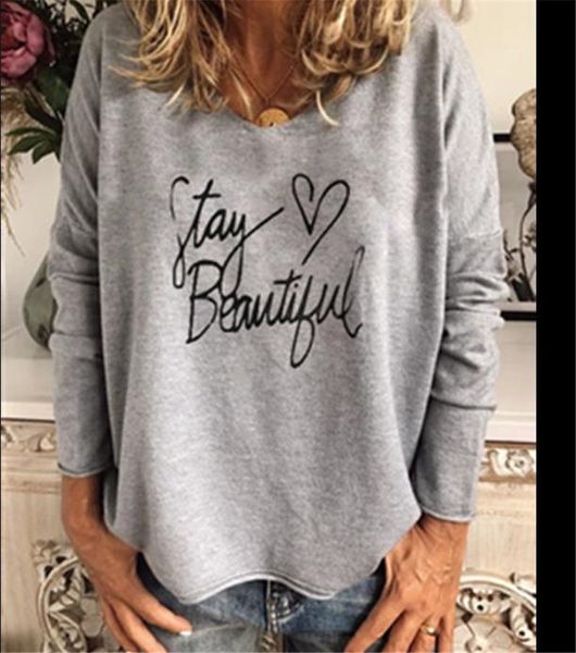 дизайнер повседневный сыпучие женщин tshirt моды письмо отпечатано женщин тройники экипажа шею длинным рукавом плюс размер, White
дизайнер повседневный сыпучие женщин tshirt моды письмо отпечатано женщин тройники экипажа шею длинным рукавом плюс размер, White
