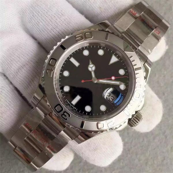 watch 40mm black dial yacht watch automatic mechanical 316l stainless steel strap original folding buckle, Slivery;brown
watch 40mm black dial yacht watch automatic mechanical 316l stainless steel strap original folding buckle, Slivery;brown
