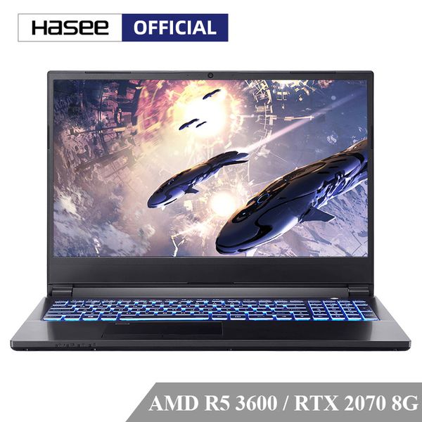 

hasee m7-e6s3 lapfor gaming(amd ryzen 5 3600+rtx2070 8g/16gb ram/512g ssd/15.6''144hz 72%ntsc ips ) hasee notebook computer