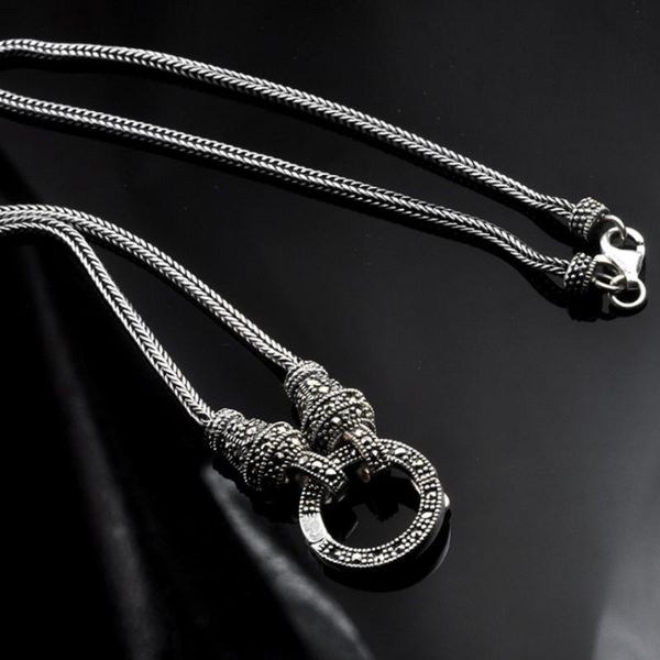 real silver long chain necklace women s925 sterling silver marcasite stone pendant necklace thai jewelry gift
real silver long chain necklace women s925 sterling silver marcasite stone pendant necklace thai jewelry gift