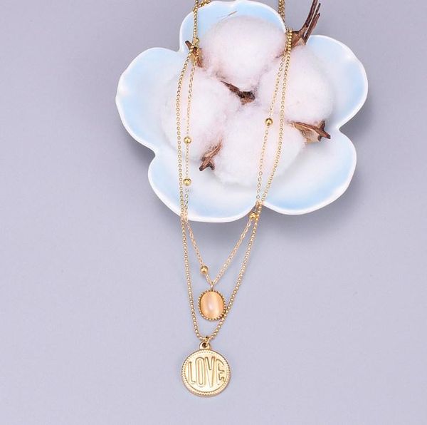 18k new gold stainless steel layer necklace layered necklace women vacuum plate your fashion your ways, Silver
18k new gold stainless steel layer necklace layered necklace women vacuum plate your fashion your ways, Silver