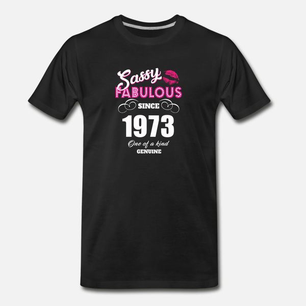 sassy fabulous since 1973 t shirt men print cotton euro size s-3xl clothes fitness breathable spring standard shirt, White;black
sassy fabulous since 1973 t shirt men print cotton euro size s-3xl clothes fitness breathable spring standard shirt, White;black