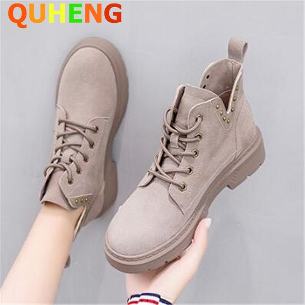 autumn women short boots fashion suede boots 2020 new wild platform woman new brand design shoes mujer, Black
autumn women short boots fashion suede boots 2020 new wild platform woman new brand design shoes mujer, Black