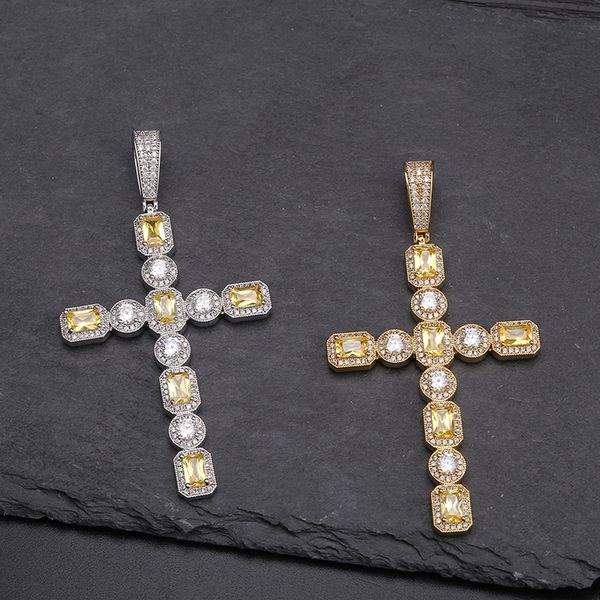 canary & clear princess cut solitaire cross pendant necklace with tennis chain mens gold silver color cz chains hip hop jewelry
canary & clear princess cut solitaire cross pendant necklace with tennis chain mens gold silver color cz chains hip hop jewelry