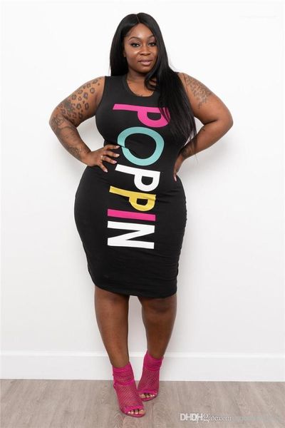 scoop neck bodycon female clothing casual knee length loose apparel poppin print womens designer summer sleeveless, Black;gray
scoop neck bodycon female clothing casual knee length loose apparel poppin print womens designer summer sleeveless, Black;gray