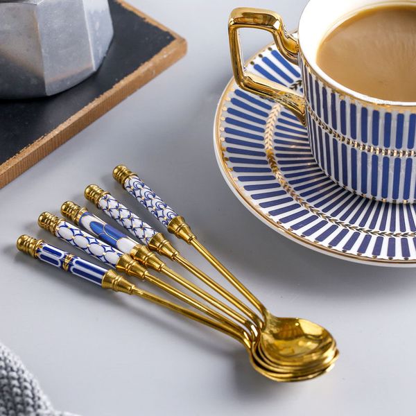 spoons stainless steel coffee scoop korean creative spoon ceramic dessert ladle long handle stir customizable dinnerware 5pcs/set
spoons stainless steel coffee scoop korean creative spoon ceramic dessert ladle long handle stir customizable dinnerware 5pcs/set