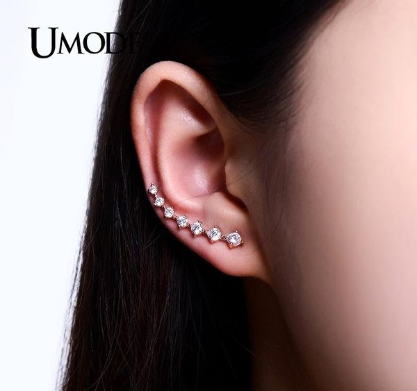 umode four prong setting earring pins cz crystal rose gold color dipper stud earrings jewelry for women new brincos01, Golden;silver
umode four prong setting earring pins cz crystal rose gold color dipper stud earrings jewelry for women new brincos01, Golden;silver