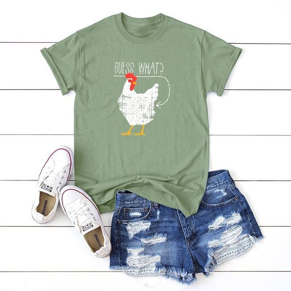 guess what letter chicken print summer women shirts womens blouse short sleeve t shirts and shirts, White
guess what letter chicken print summer women shirts womens blouse short sleeve t shirts and shirts, White
