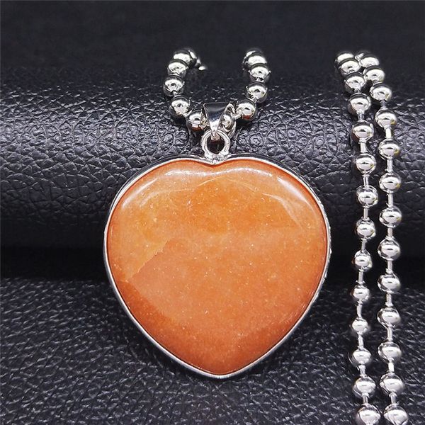 2020 heart natural stone stainless steel chocker necklace for women silver color big long necklaces jewelry collares n4505s04
2020 heart natural stone stainless steel chocker necklace for women silver color big long necklaces jewelry collares n4505s04