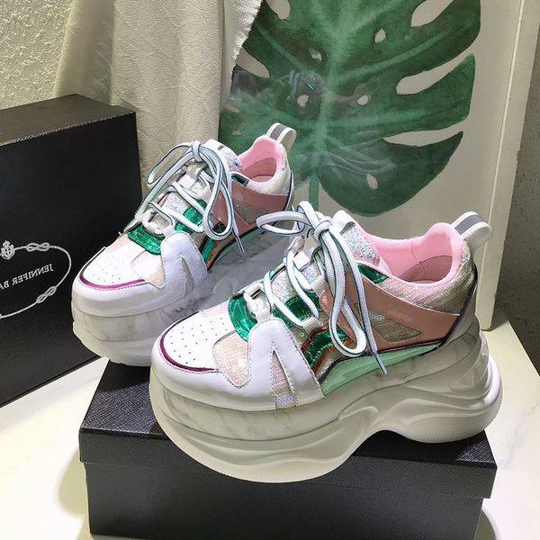 stylesowner 2020 весна кроссовки женщин обувь высокой платформы из натуральной кожи на шнуровке смешанные цвета кроссовки мода обувь женский, Black 
stylesowner 2020 весна кроссовки женщин обувь высокой платформы из натуральной кожи на шнуровке смешанные цвета кроссовки мода обувь женский, Black