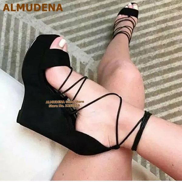 almudena red black suede wedges sandals platform dress shoes cross tied gladiator pumps open toe skyhigh heels size47 dropship
almudena red black suede wedges sandals platform dress shoes cross tied gladiator pumps open toe skyhigh heels size47 dropship