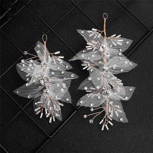 2 pieces white lace flowers crystal bride hair headband gold wedding hair accessories jewelry my3556, Golden;silver
2 pieces white lace flowers crystal bride hair headband gold wedding hair accessories jewelry my3556, Golden;silver