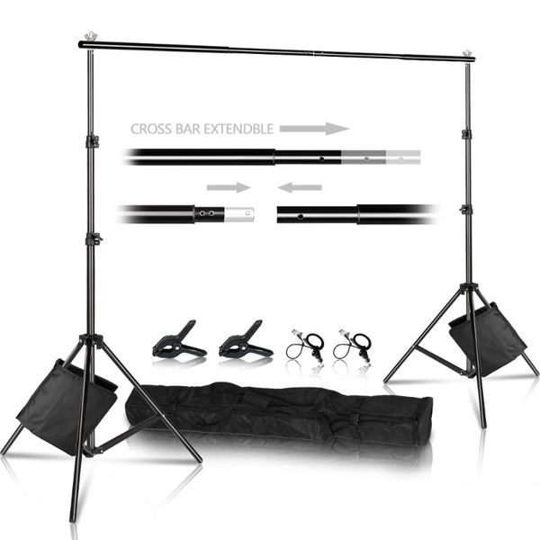 2x3m p backdround stand, adjustable background support system kit for p studio pgraphy backdrops, with carry bag
2x3m p backdround stand, adjustable background support system kit for p studio pgraphy backdrops, with carry bag