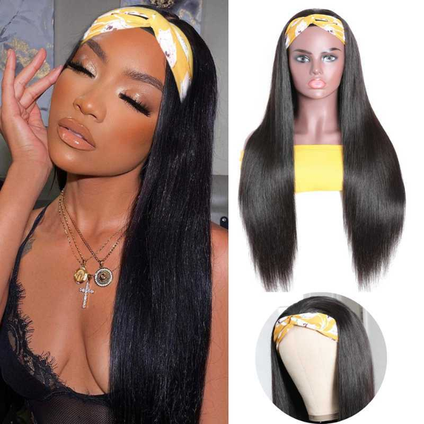 lace wigs queenlife 30inch human hair headband scarf wig straight no plucking for women glue & sew in more hairs, Black;brown
lace wigs queenlife 30inch human hair headband scarf wig straight no plucking for women glue & sew in more hairs, Black;brown