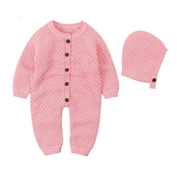 2020 new style newborn baby onesie clothes front closure knit warm hat newborns cotton thread crawling clothes 2-1, Blue
2020 new style newborn baby onesie clothes front closure knit warm hat newborns cotton thread crawling clothes 2-1, Blue