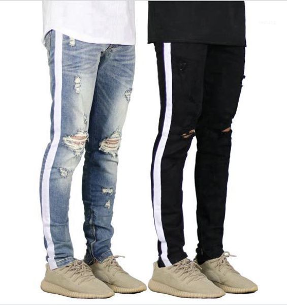 hole zipper pencil pants casual natural color long jeans mens clothing mens designer gd style jeans fashion, Blue
hole zipper pencil pants casual natural color long jeans mens clothing mens designer gd style jeans fashion, Blue