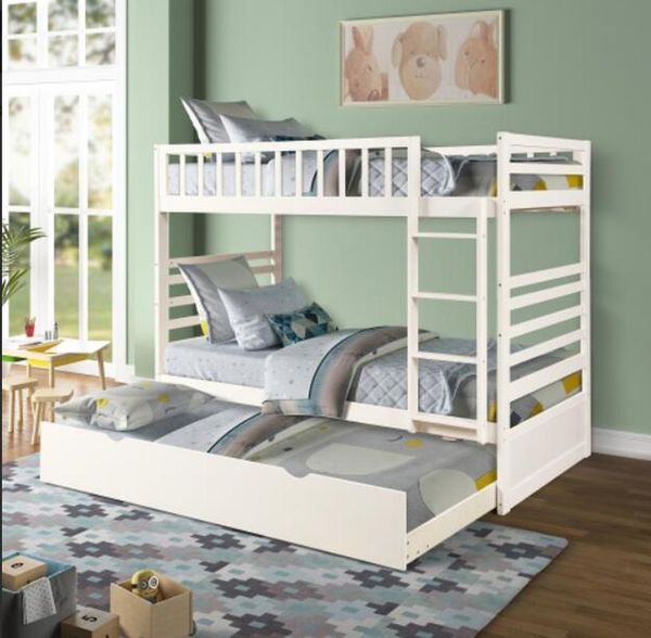 us stock twin over twin bunk bed with trundle solid wood bunk bed in white finish fast shipping
us stock twin over twin bunk bed with trundle solid wood bunk bed in white finish fast shipping
