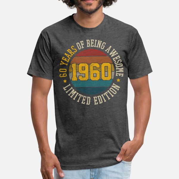 60th birthday vintage awesome since 1960 funny t shirt men create short sleeve o neck pictures graphic breathable summer style vintage shirt, White;black
60th birthday vintage awesome since 1960 funny t shirt men create short sleeve o neck pictures graphic breathable summer style vintage shirt, White;black