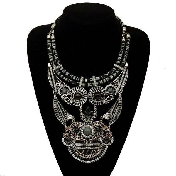 european and american exaggerated personality ethnic wind necklace fy19052634, Silver
european and american exaggerated personality ethnic wind necklace fy19052634, Silver