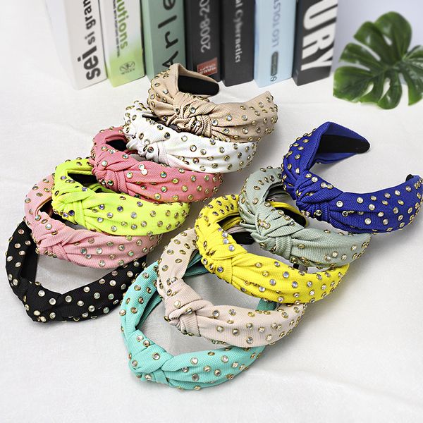 europe and the united states rhinestones exaggerated headband wrapped knotted fabric hair ring women, Golden;silver
europe and the united states rhinestones exaggerated headband wrapped knotted fabric hair ring women, Golden;silver