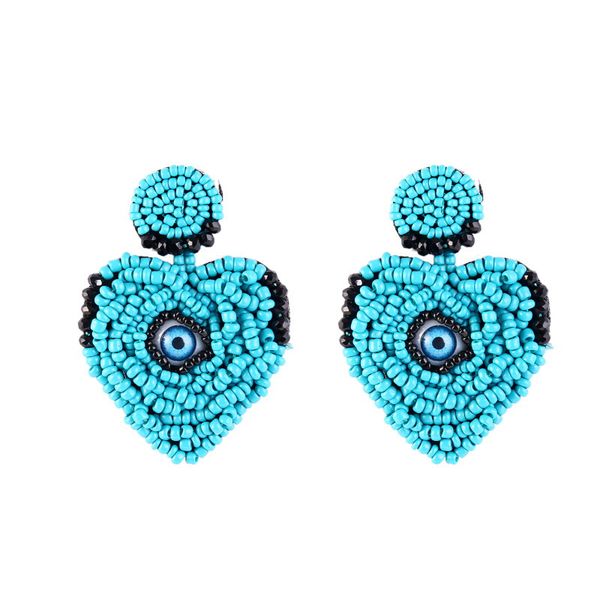 european and american exaggerated handmade rice beads evil eye heart-shaped earrings foreign trade geometric personality large color ear pen, Golden
european and american exaggerated handmade rice beads evil eye heart-shaped earrings foreign trade geometric personality large color ear pen, Golden