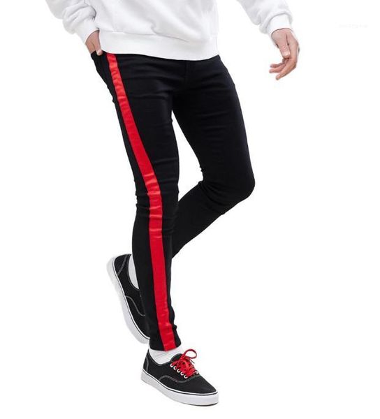 black striped mens 19ss designer jeans men clothing spring autumn slim fit street jean pants men deisgner jeans, Blue
black striped mens 19ss designer jeans men clothing spring autumn slim fit street jean pants men deisgner jeans, Blue
